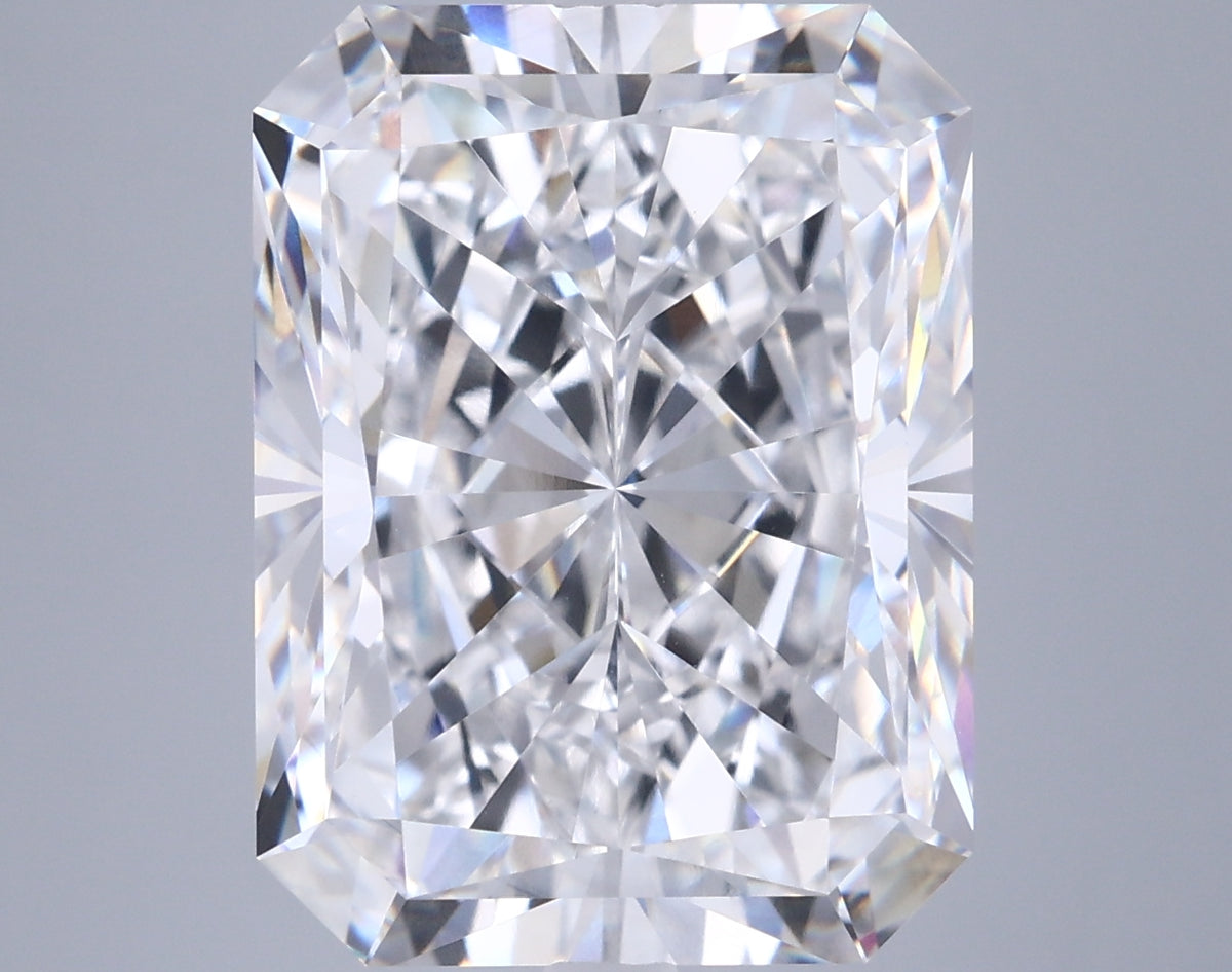 10.73 Carat Radiant Shaped, Ideal Cut, F Color, VVS2 Clarity, IGI Certified Lab Grown Diamond