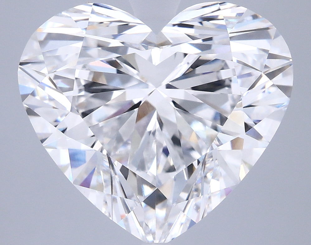 7.04 Carat Heart Shaped, Ideal Cut, D Color, VVS2 Clarity, IGI Certified Lab Grown Diamond