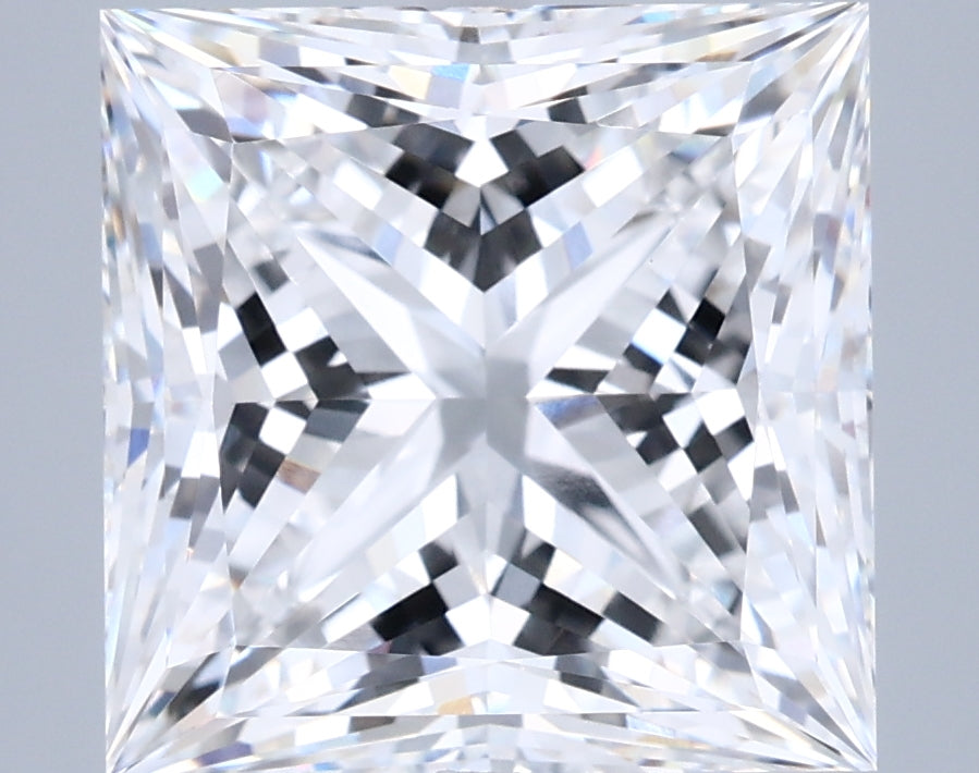7.10 Carat Princess Shaped, Ideal Cut, E Color, VVS2 Clarity, IGI Certified Lab Grown Diamond