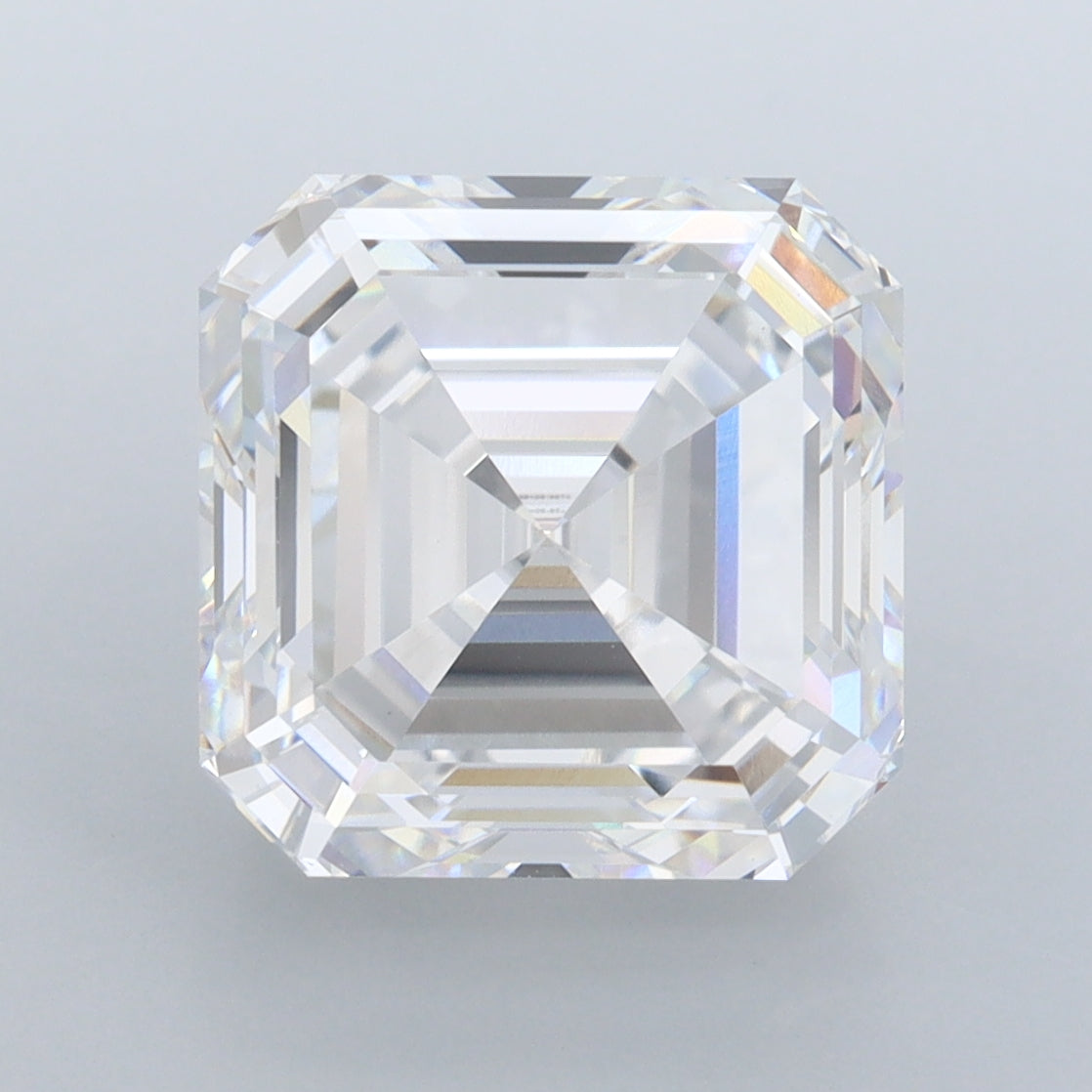 6.10 Carat Asscher Shaped, Excellent Cut, E Color, VVS2 Clarity, IGI Certified Lab Grown Diamond
