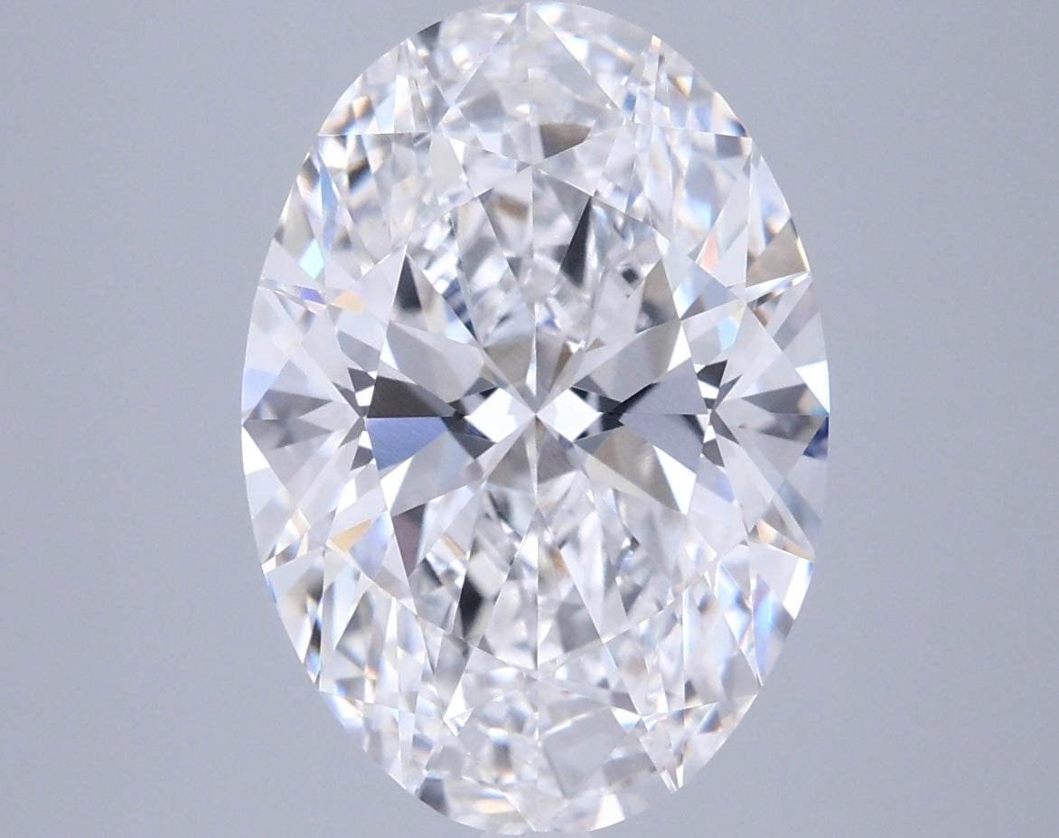 5.06 Carat Oval Shaped, Ideal Cut, E Color, VVS1 Clarity, IGI Certified Lab Grown Diamond