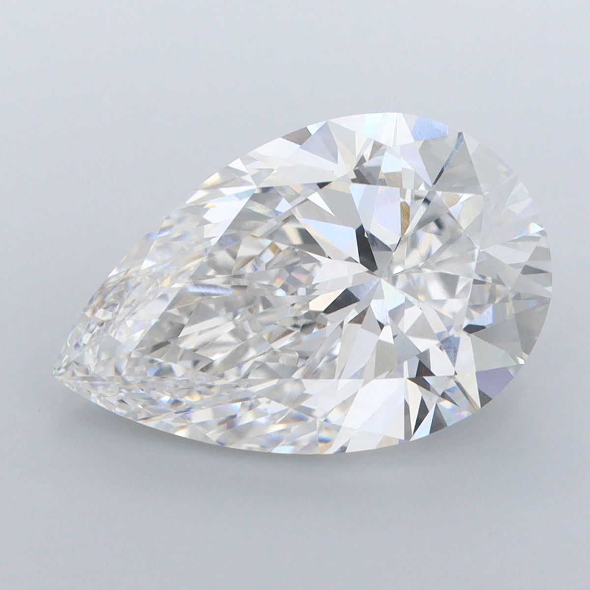 5.06 Carat Pear Shaped, Ideal Cut, E Color, VVS1 Clarity, IGI Certified Lab Grown Diamond