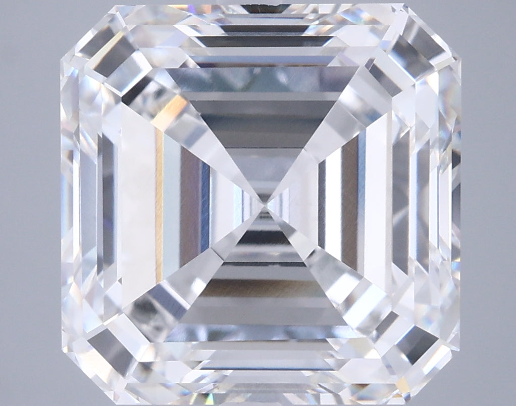 10.08 Carat Asscher Shaped, Excellent Cut, F Color, VVS2 Clarity, IGI Certified Lab Grown Diamond