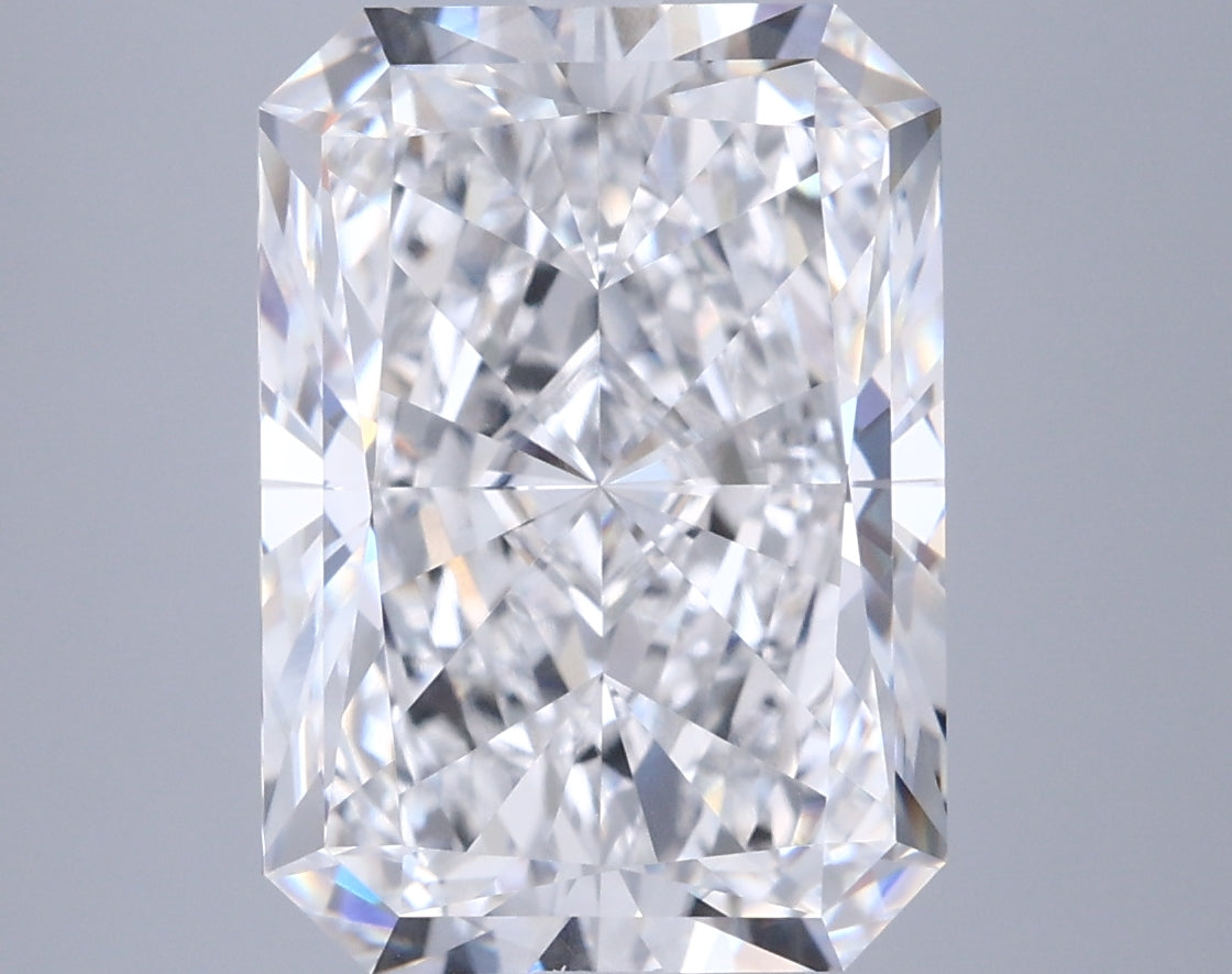 7.03 Carat Radiant Shaped, Ideal Cut, E Color, VS2 Clarity, IGI Certified Lab Grown Diamond