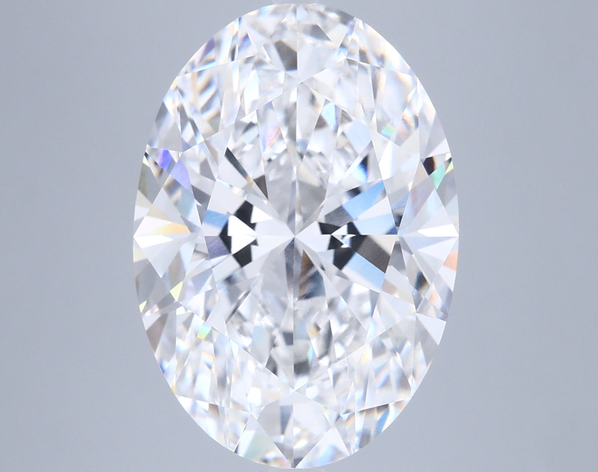 8.07 Carat Oval Shaped, Excellent Cut, E Color, VVS2 Clarity, IGI Certified Lab Grown Diamond