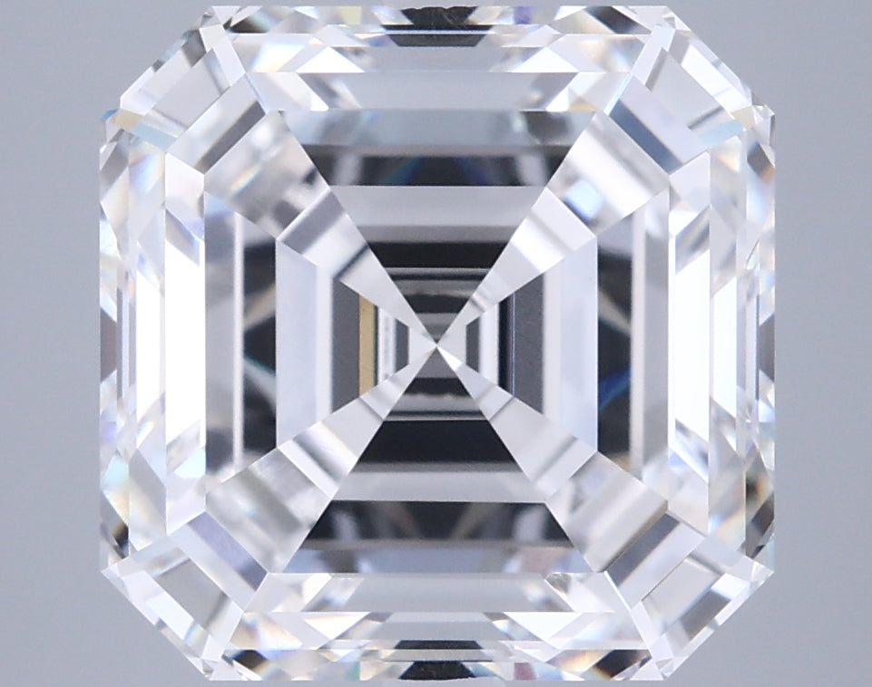 7.06 Carat Asscher Shaped, Excellent Cut, E Color, VVS2 Clarity, IGI Certified Lab Grown Diamond