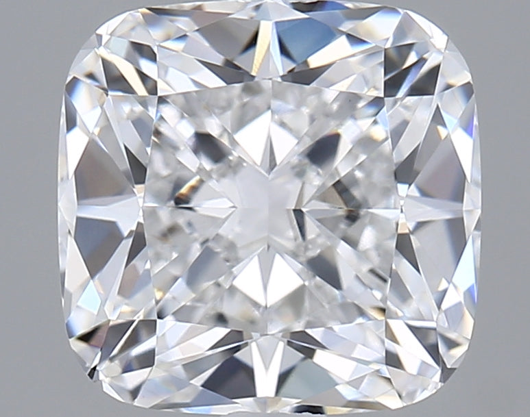 2.07 Carat Cushion Shaped, Ideal Cut, E Color, VVS2 Clarity, GIA Certified Lab Grown Diamond