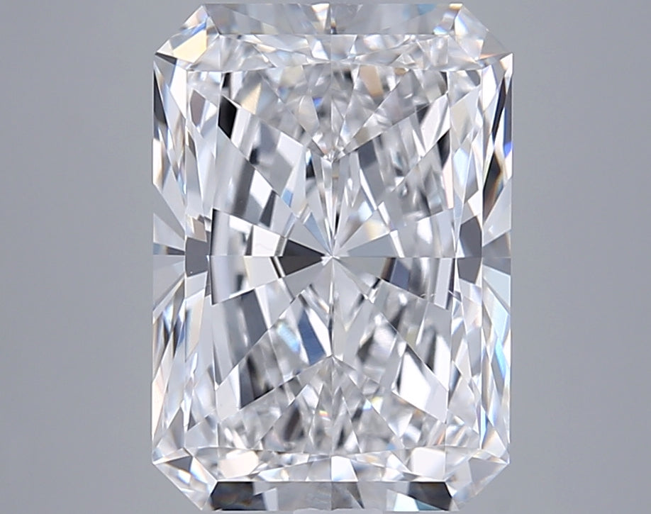 5.00 Carat Radiant Shaped, Excellent Cut, E Color, VVS2 Clarity, GIA Certified Lab Grown Diamond