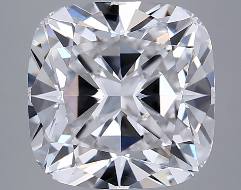 6.05 Carat Cushion Shaped, Ideal Cut, E Color, VVS2 Clarity, GIA Certified Lab Grown Diamond