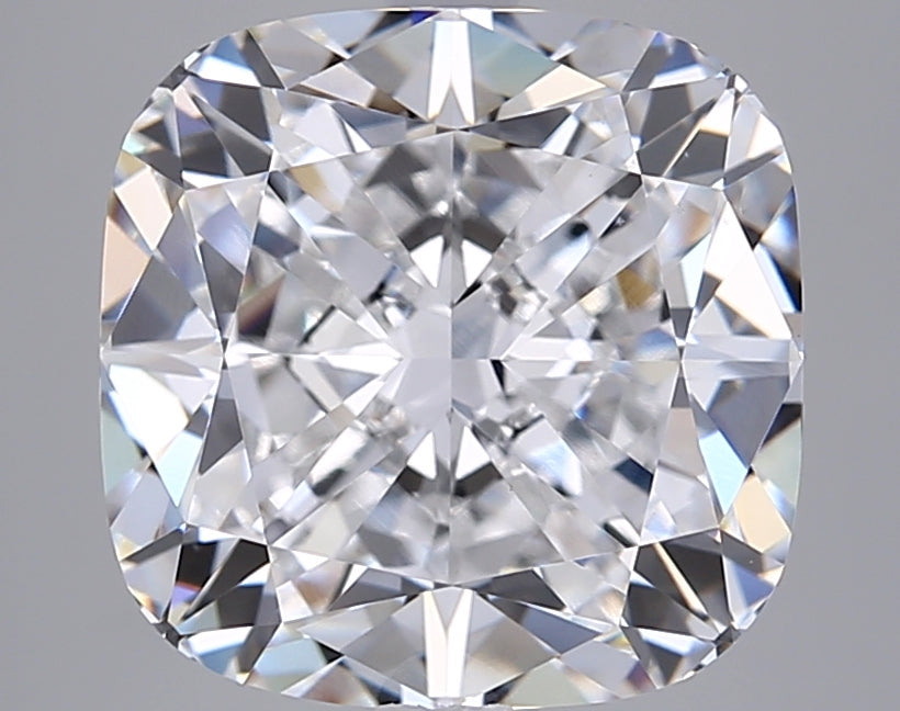 7.04 Carat Cushion Shaped, Ideal Cut, D Color, VS1 Clarity, IGI Certified Lab Grown Diamond