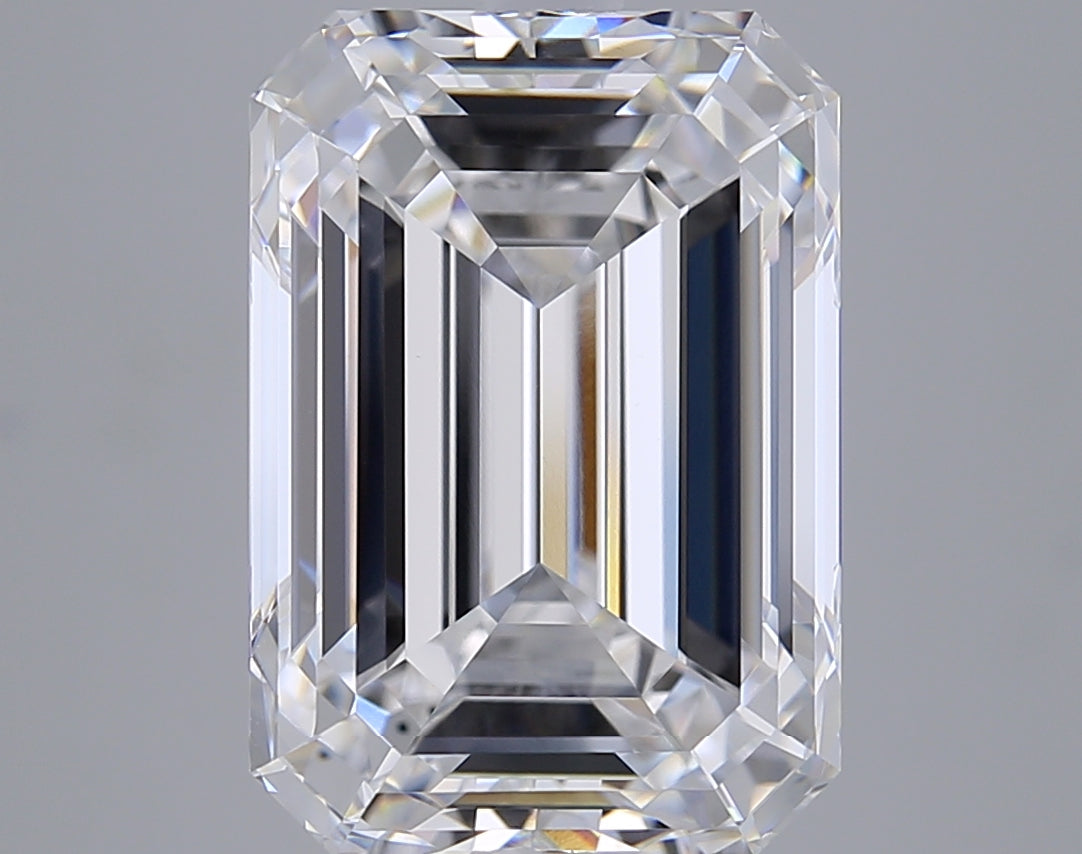 7.19 Carat Emerald Shaped, Ideal Cut, E Color, VS1 Clarity, GIA Certified Lab Grown Diamond