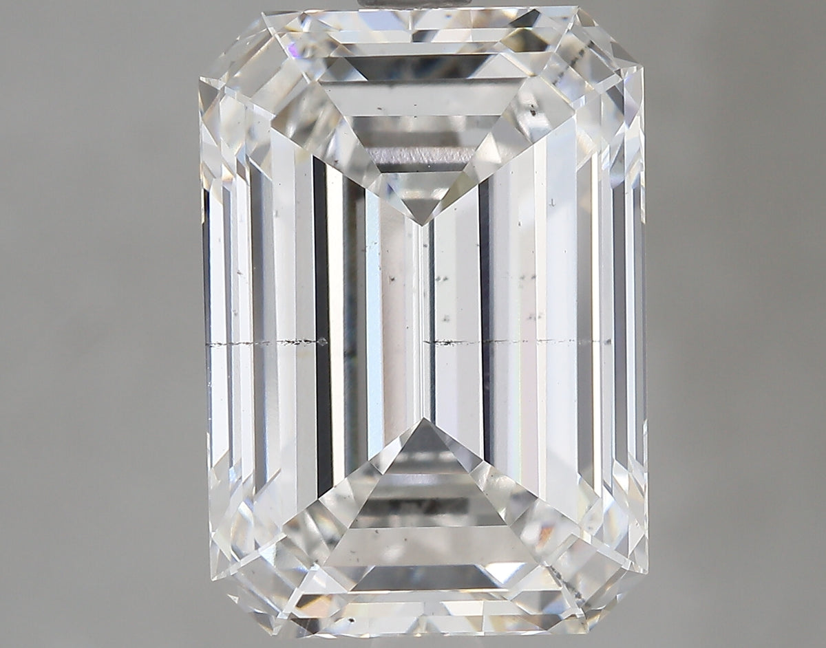 5.19 Carat Emerald Shaped, Ideal Cut, G Color, SI1 Clarity, IGI Certified Lab Grown Diamond