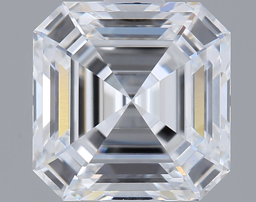 1.54 Carat Asscher Shaped, Ideal Cut, D Color, VS1 Clarity, IGI Certified Lab Grown Diamond