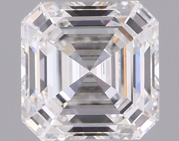 1.54 Carat Asscher Shaped, Ideal Cut, D Color, VVS2 Clarity, IGI Certified Lab Grown Diamond