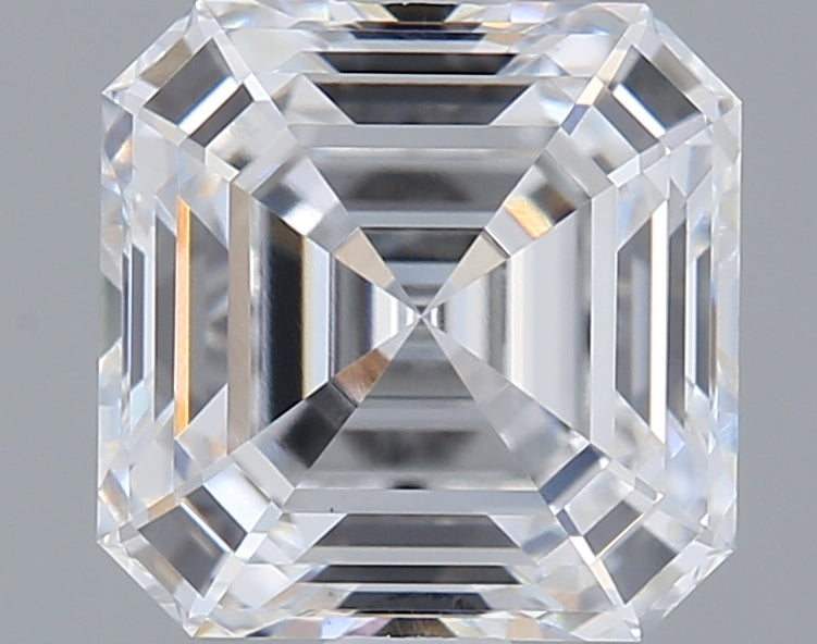 1.52 Carat Asscher Shaped, Ideal Cut, D Color, VS1 Clarity, IGI Certified Lab Grown Diamond