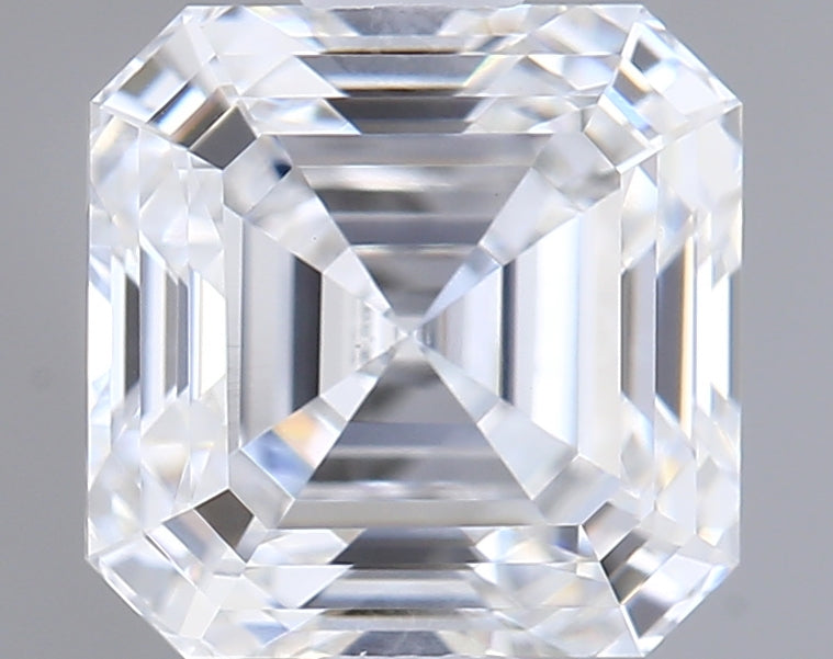 1.06 Carat Asscher Shaped, Ideal Cut, D Color, VS1 Clarity, IGI Certified Lab Grown Diamond