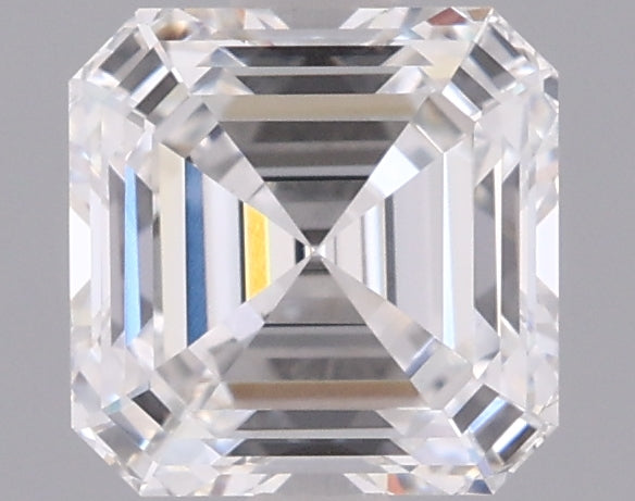 1.54 Carat Asscher Shaped, Ideal Cut, D Color, VVS2 Clarity, IGI Certified Lab Grown Diamond
