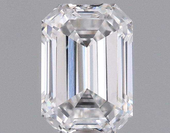0.95 Carat Emerald Shaped, Ideal Cut, D Color, VS1 Clarity, IGI Certified Lab Grown Diamond
