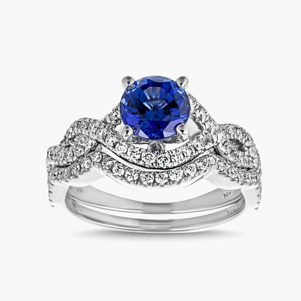 Brianna Lab Grown Diamond Infinity Twist Wedding Set