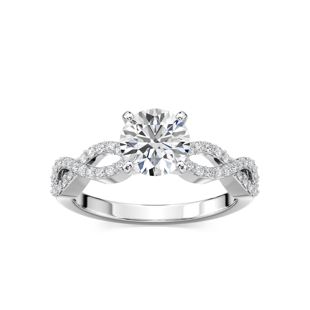 Ayla Lab Grown Diamond Infinity Side Engagement Ring