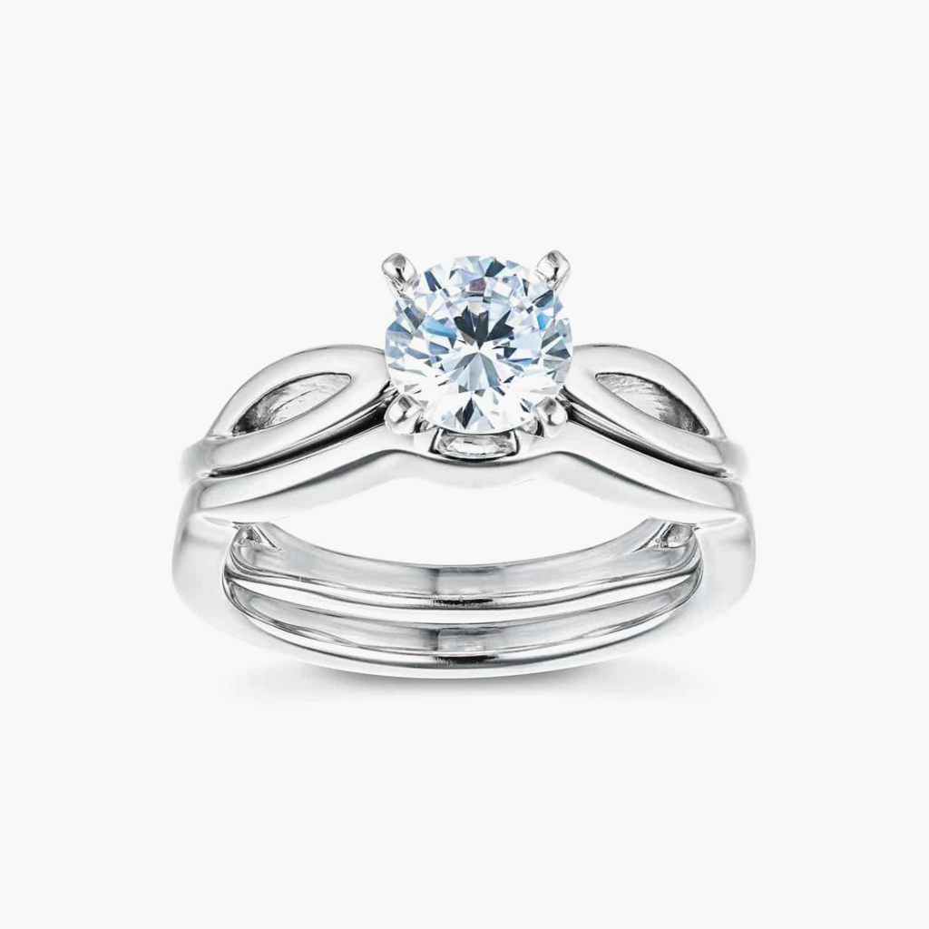 Karina Lab Grown Diamond Twist Solitaire Wedding Set