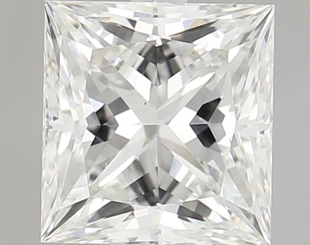 1.36 Carat Princess Shaped, Very Good Cut, G Color, VVS2 Clarity, IGI Certified Lab Grown Diamond