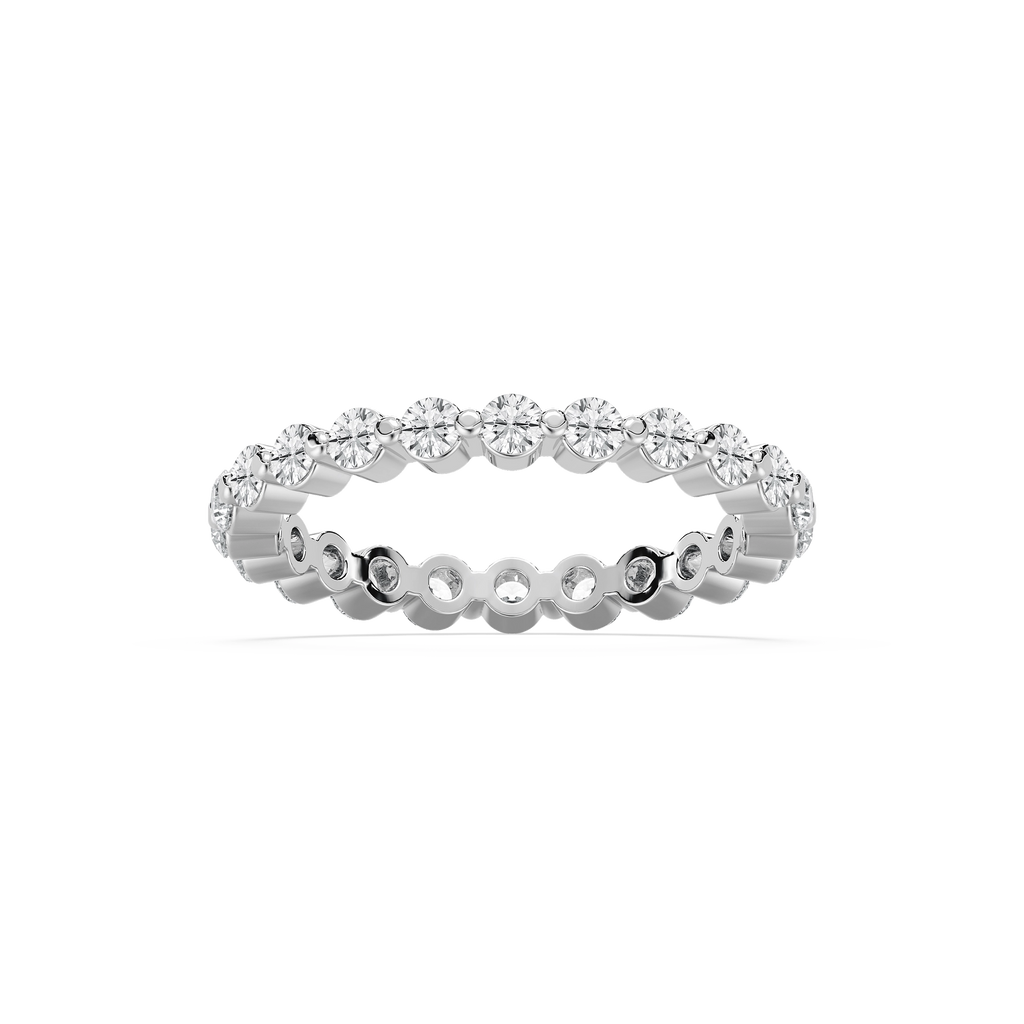 Aspyn 7 8 ctw Round Lab Grown Diamond Shared Prong Eternity Band