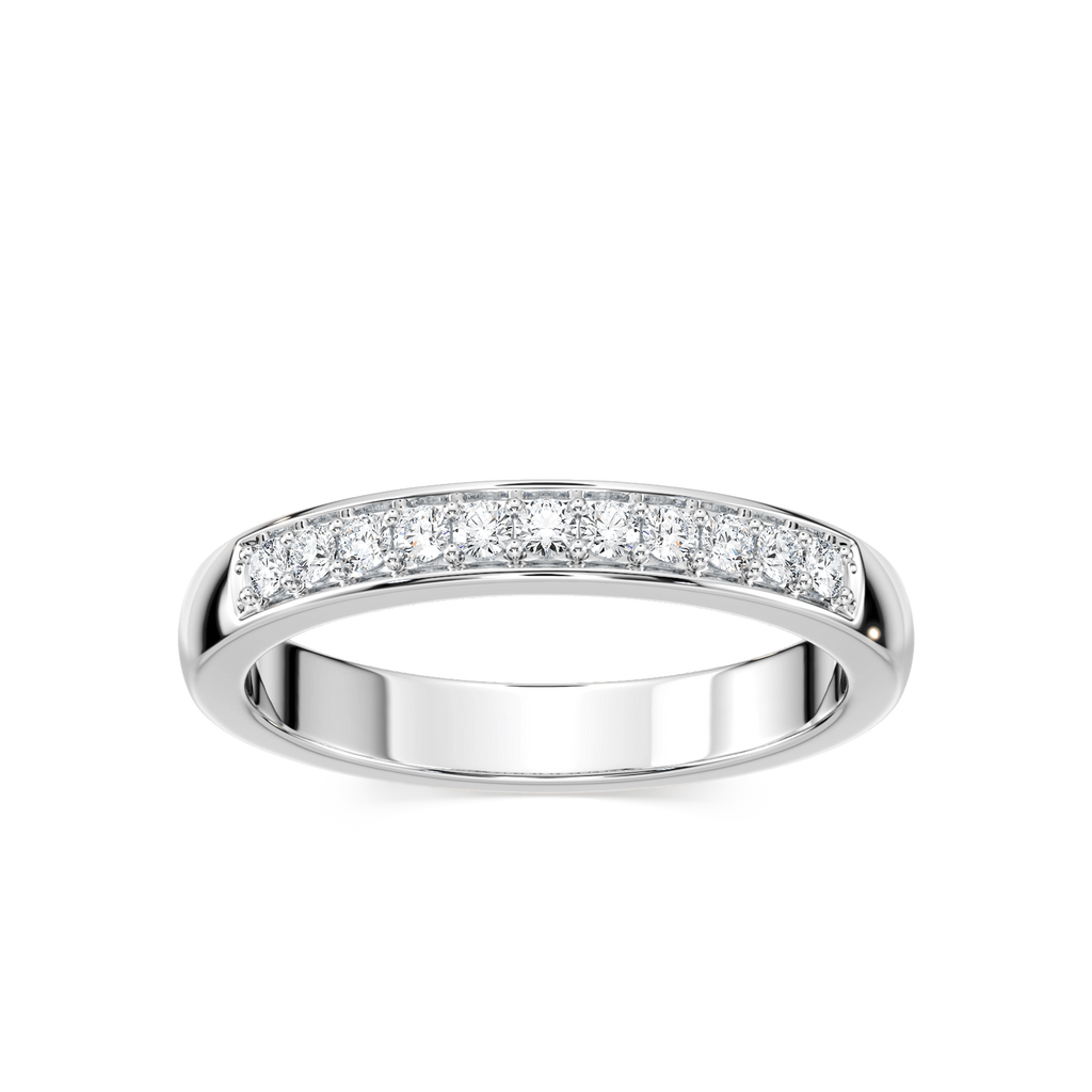 Helen 1 4 ctw Round Lab Grown Diamond Channel Set Wedding Band
