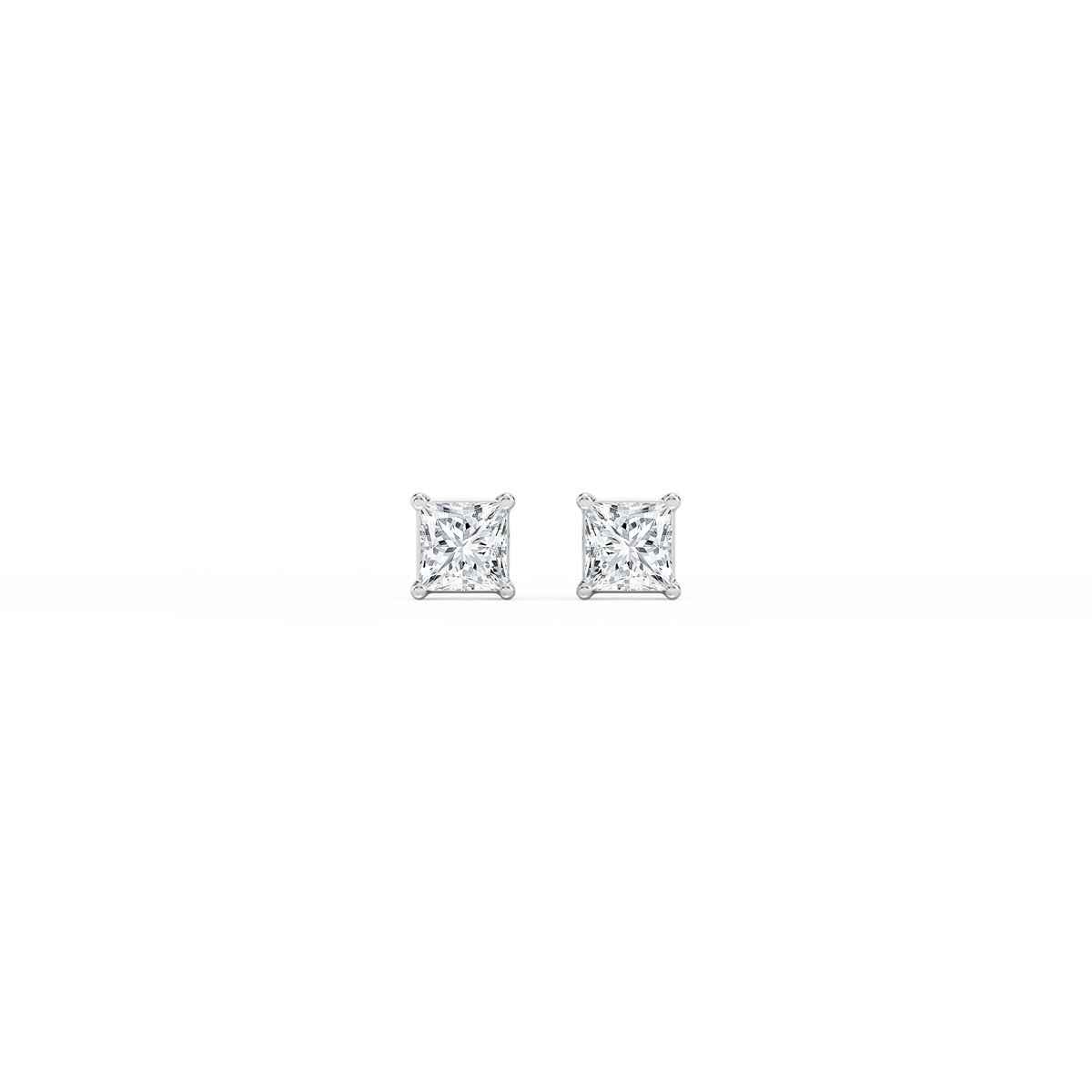 Princess Lab Grown Diamond Classic Four Prong Stud Earrings