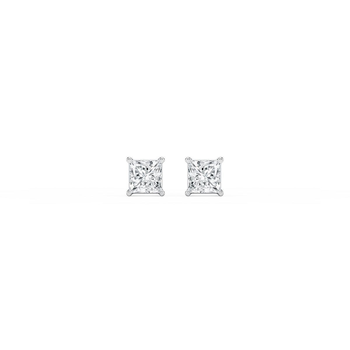 Princess Lab Grown Diamond Classic Four Prong Stud Earrings