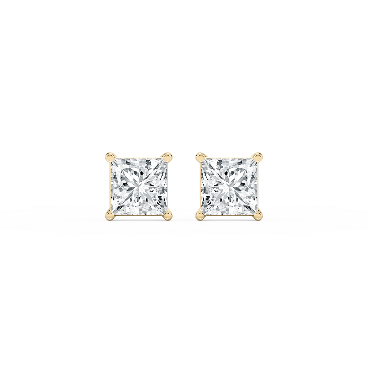 Princess Lab Grown Diamond Classic Four Prong Stud Earrings