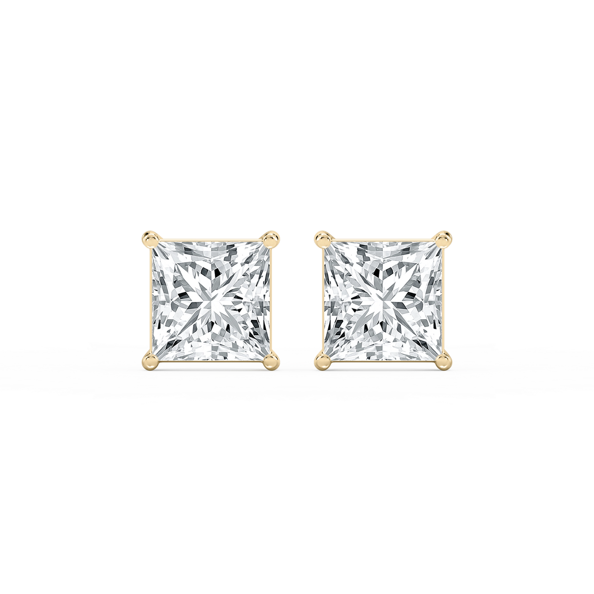 Princess Lab Grown Diamond Classic Four Prong Stud Earrings