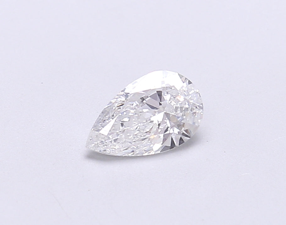0.49 Carat Pear Shaped, Very Good Cut, D Color, VVS2 Clarity, IGI Certified Lab Grown Diamond
