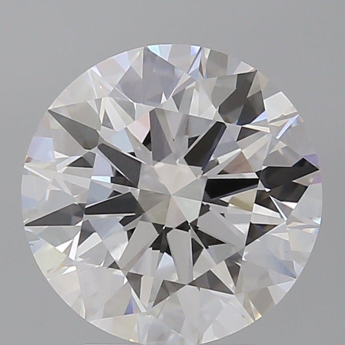 4.05 Carat Round Shaped, Ideal Cut, E Color, VVS2 Clarity, IGI Certified Lab Grown Diamond