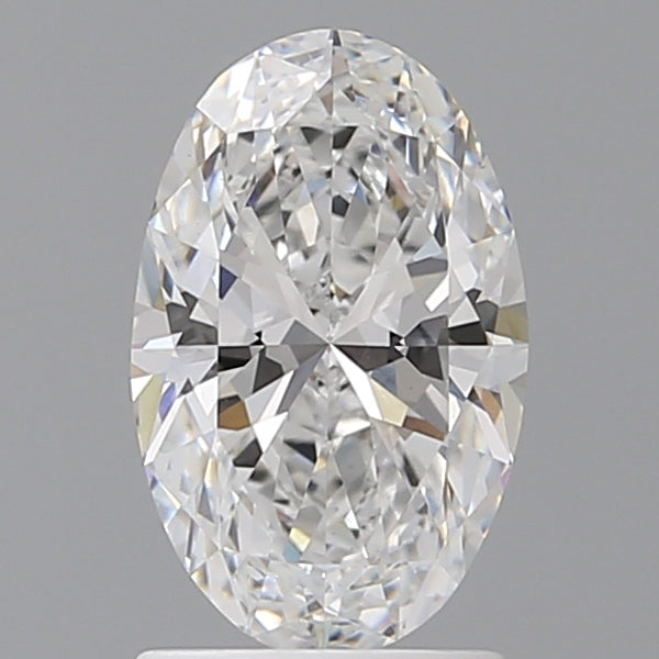 1.60 Carat Oval Shaped, Ideal Cut, D Color, VVS2 Clarity, IGI Certified Lab Grown Diamond