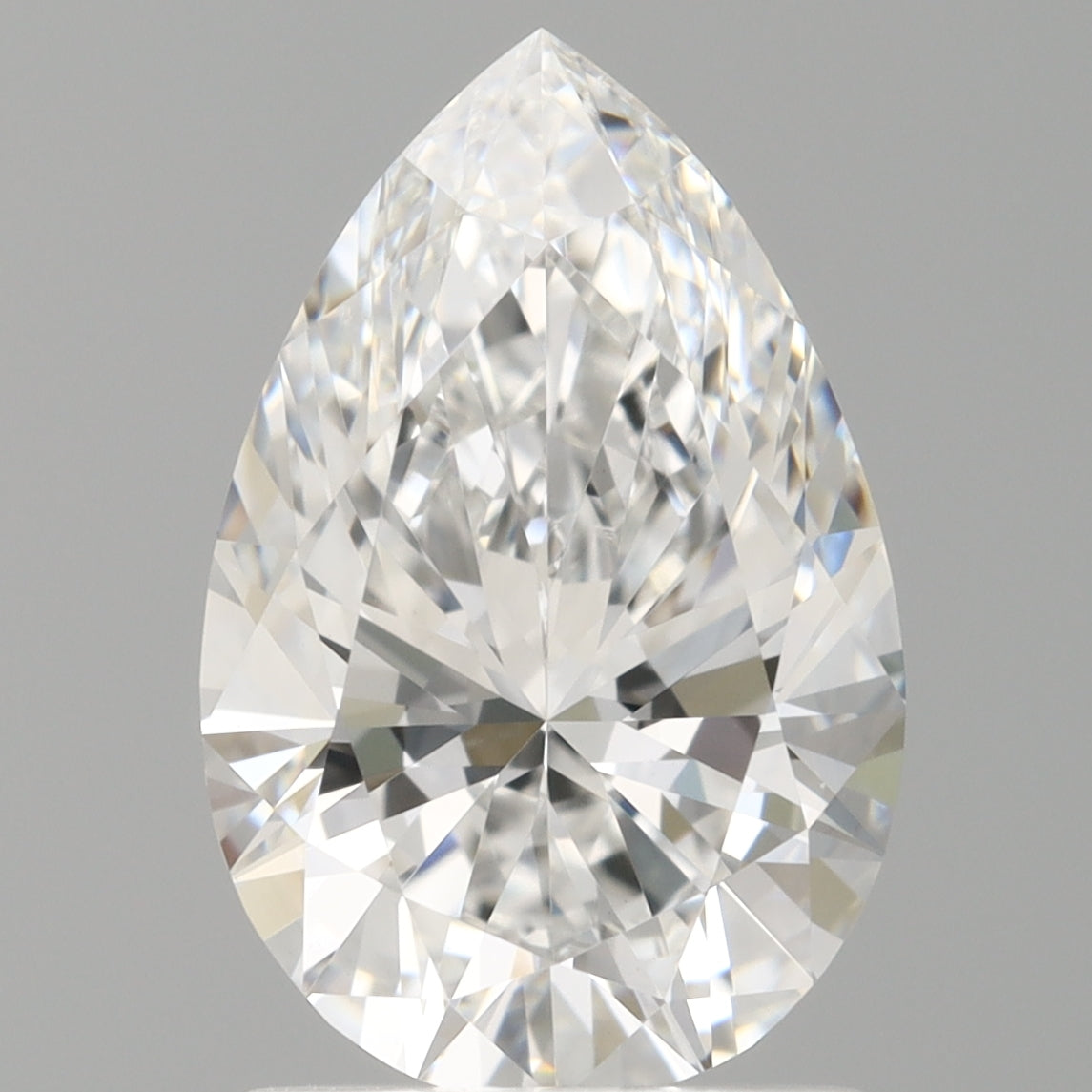 1.56 Carat Pear Shaped, Ideal Cut, D Color, VVS2 Clarity, IGI Certified Lab Grown Diamond