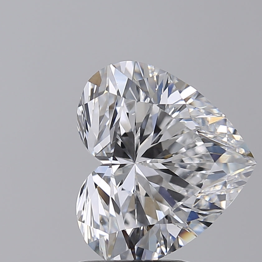 3.55 Carat Heart Shaped, Excellent Cut, D Color, VVS2 Clarity, IGI Certified Lab Grown Diamond