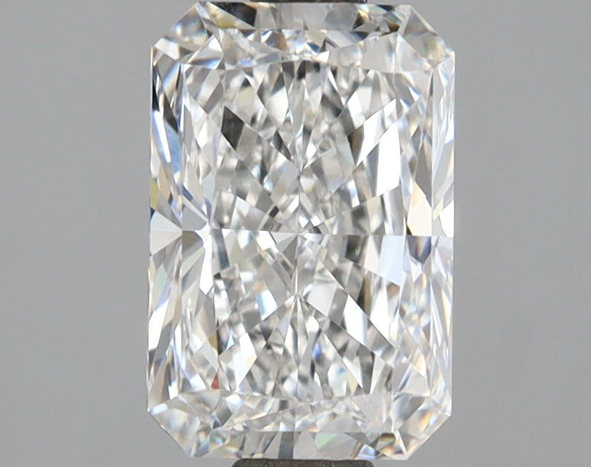 2.10 Carat Radiant Shaped, Ideal Cut, E Color, VVS2 Clarity, IGI Certified Lab Grown Diamond