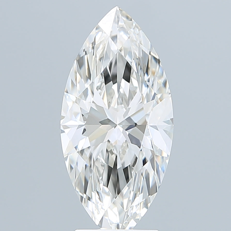 3.59 Carat Marquise Shaped, Excellent Cut, G Color, VVS2 Clarity, IGI Certified Lab Grown Diamond