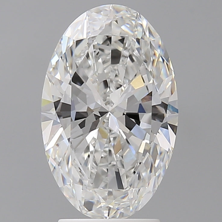 3.08 Carat Oval Shaped, Ideal Cut, E Color, VVS2 Clarity, IGI Certified Lab Grown Diamond