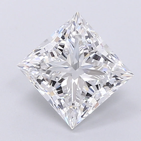 1.64 Carat Princess Shaped, Very Good Cut, D Color, VVS2 Clarity, IGI Certified Lab Grown Diamond
