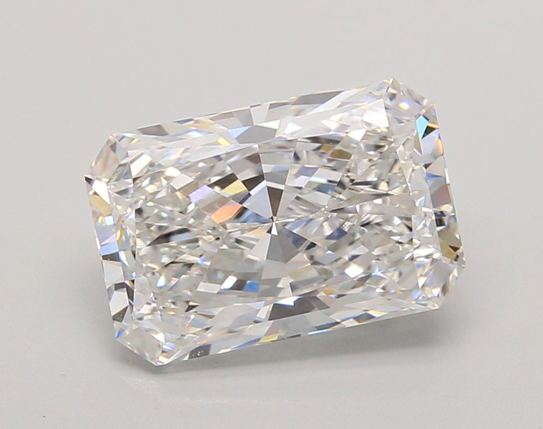 4.04 Carat Radiant Shaped, Ideal Cut, E Color, VS1 Clarity, IGI Certified Lab Grown Diamond