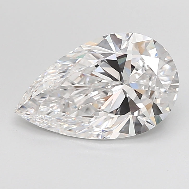 3.04 Carat Pear Shaped, Ideal Cut, D Color, VS1 Clarity, IGI Certified Lab Grown Diamond
