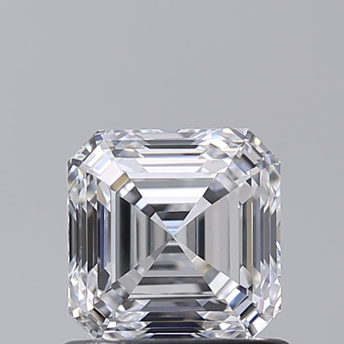 1.01 Carat Asscher Shaped, Very Good Cut, D Color, VVS2 Clarity, IGI Certified Lab Grown Diamond