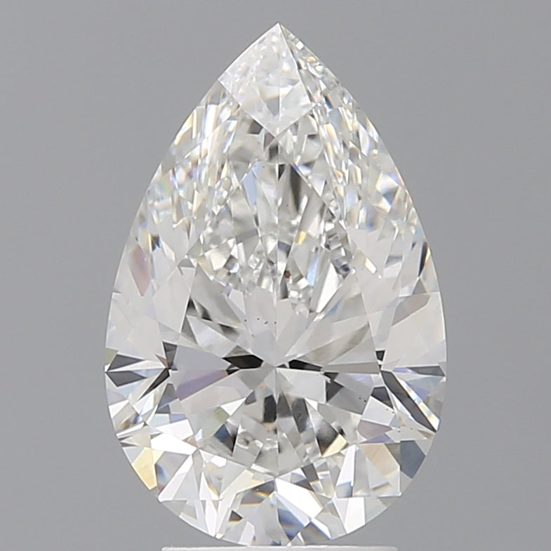 3.57 Carat Pear Shaped, Ideal Cut, E Color, VS1 Clarity, IGI Certified Lab Grown Diamond
