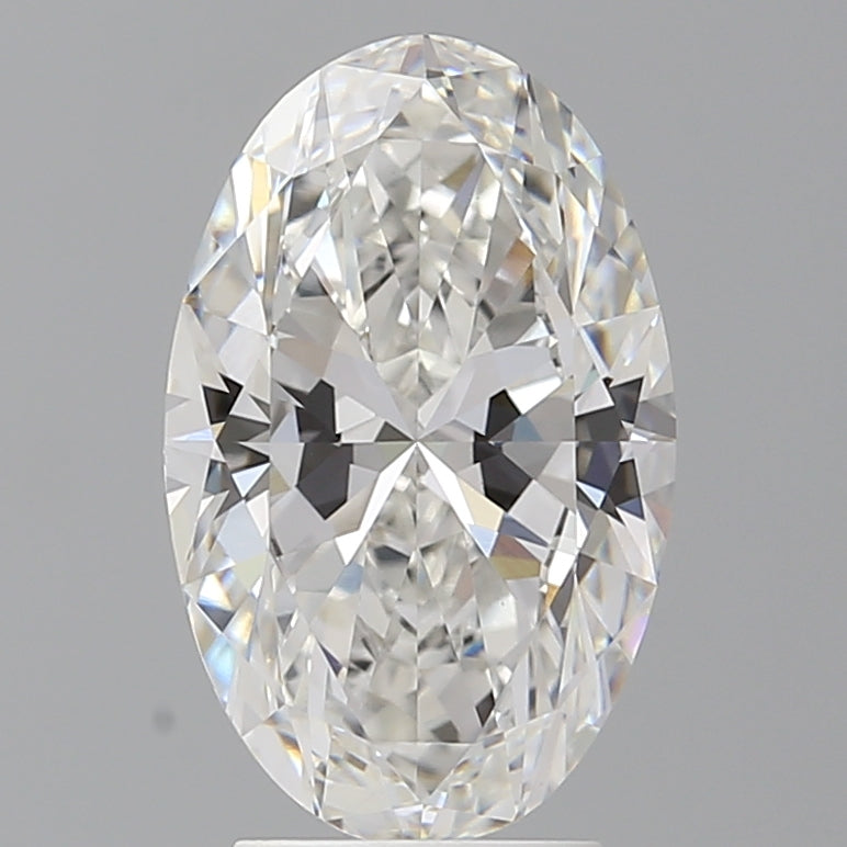 3.41 Carat Oval Shaped, Ideal Cut, E Color, VVS2 Clarity, IGI Certified Lab Grown Diamond