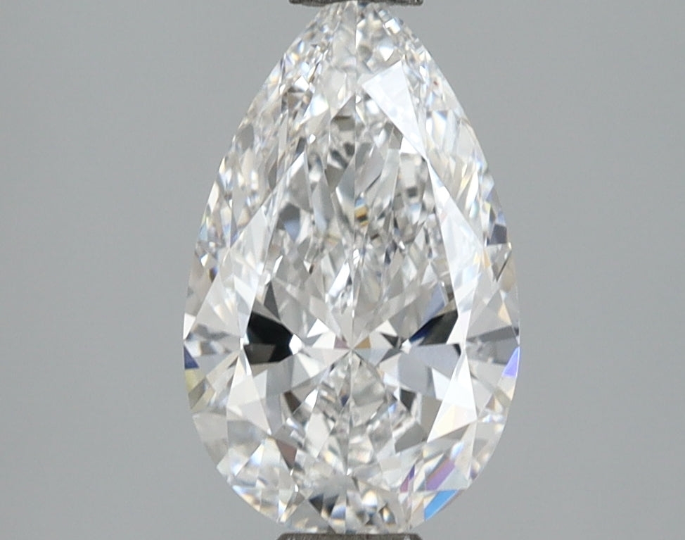 1.56 Carat Pear Shaped, Very Good Cut, D Color, VVS2 Clarity, IGI Certified Lab Grown Diamond