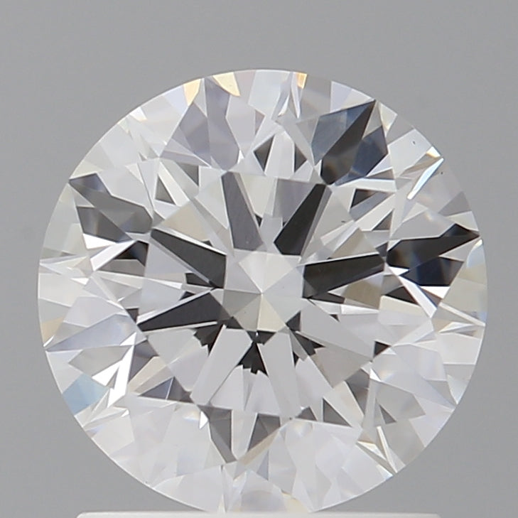 1.52 Carat Round Shaped, Ideal Cut, D Color, VVS2 Clarity, IGI Certified Lab Grown Diamond