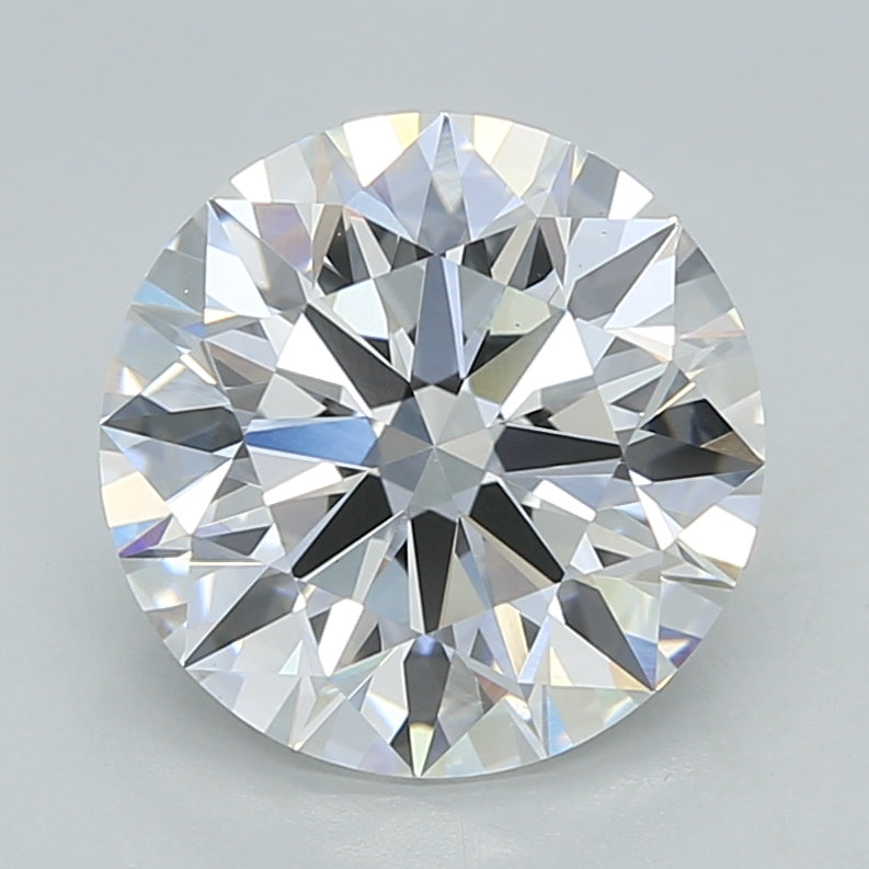 3.04 Carat Round Shaped, Ideal Cut, D Color, VS1 Clarity, IGI Certified Lab Grown Diamond