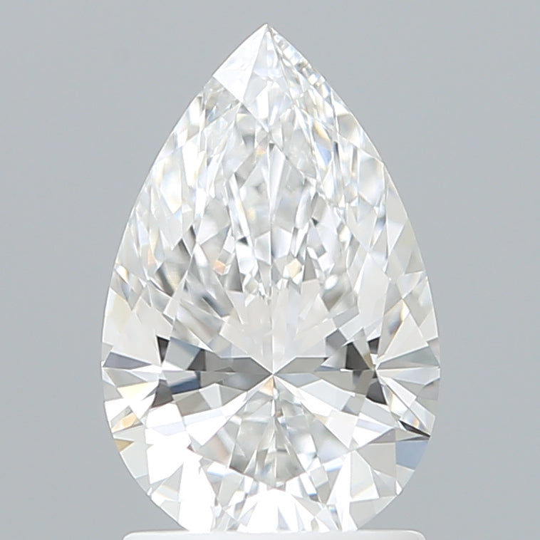 1.60 Carat Pear Shaped, Ideal Cut, D Color, VVS2 Clarity, IGI Certified Lab Grown Diamond